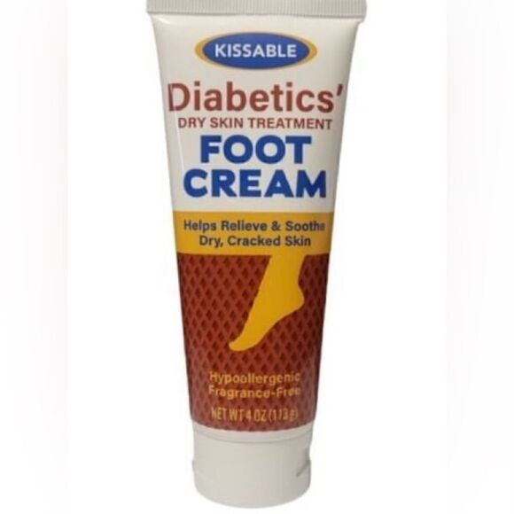🎁Set of 2 Kissable 🎀Diabetics Dry skin Treatment Foot Cream 4 OZ 💥 - Picture 2 of 6